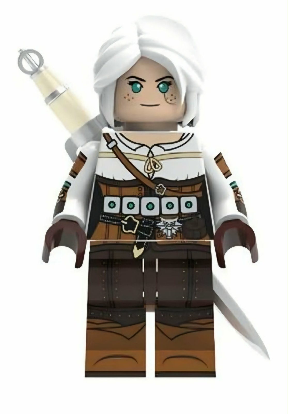 Ciri / The Witcher LEGO compatible minifigure