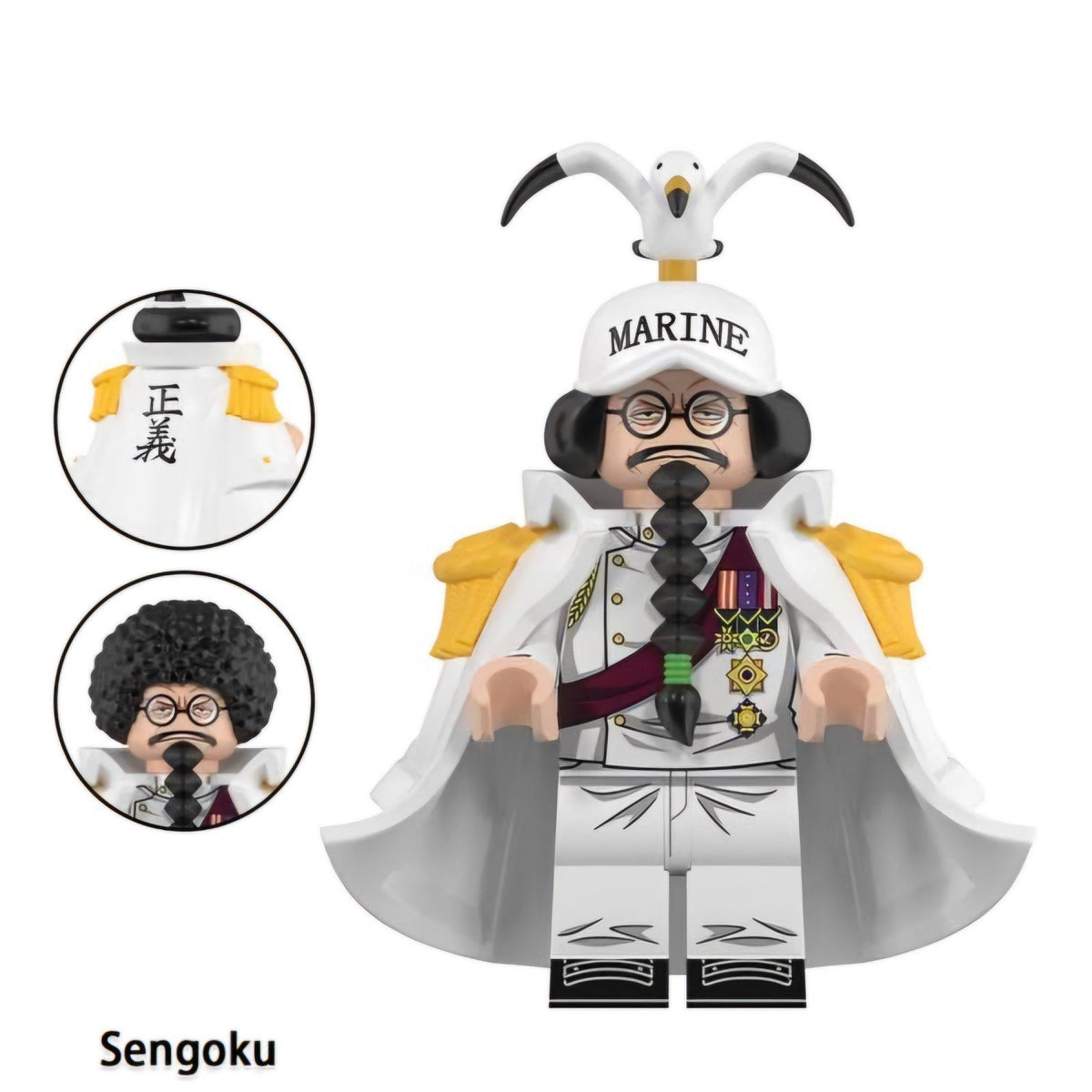 Sengoku / Marine Fleet Admiral / One Piece LEGO compatible minifigure
