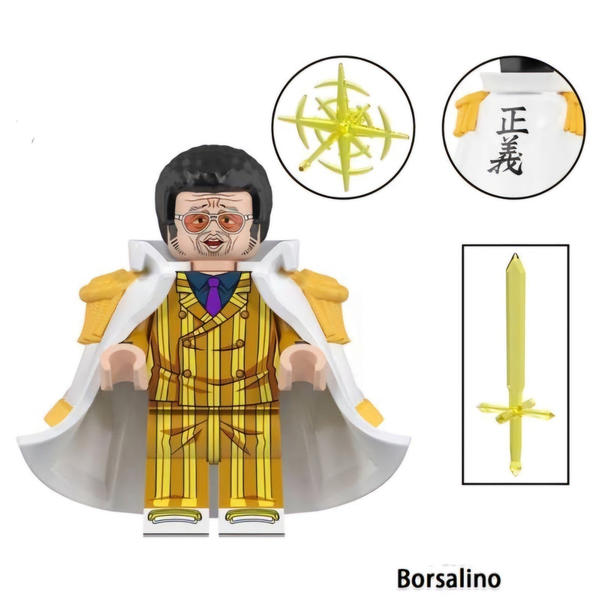 Kizaru / Borsalino / Admiral / One Piece LEGO compatible minifigure