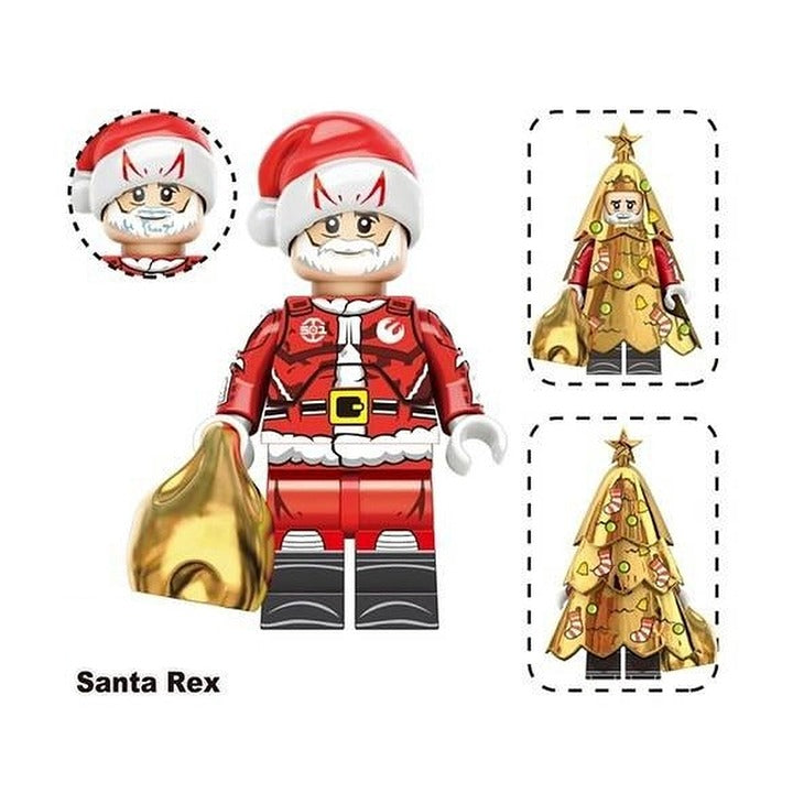Santa Captain Rex / Clone Trooper / Star Wars LEGO compatible minifigure