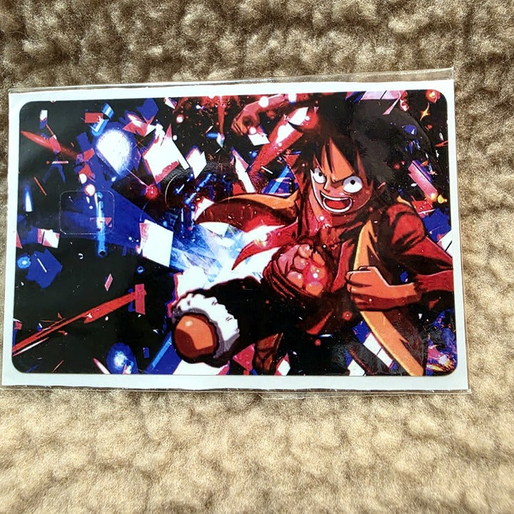Luffy Red Credit Card Skin Sticker