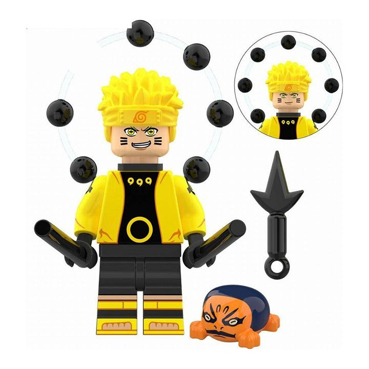 Naruto Uzumaki / Six Paths / Gamakichi / Naruto LEGO compatible minifigure