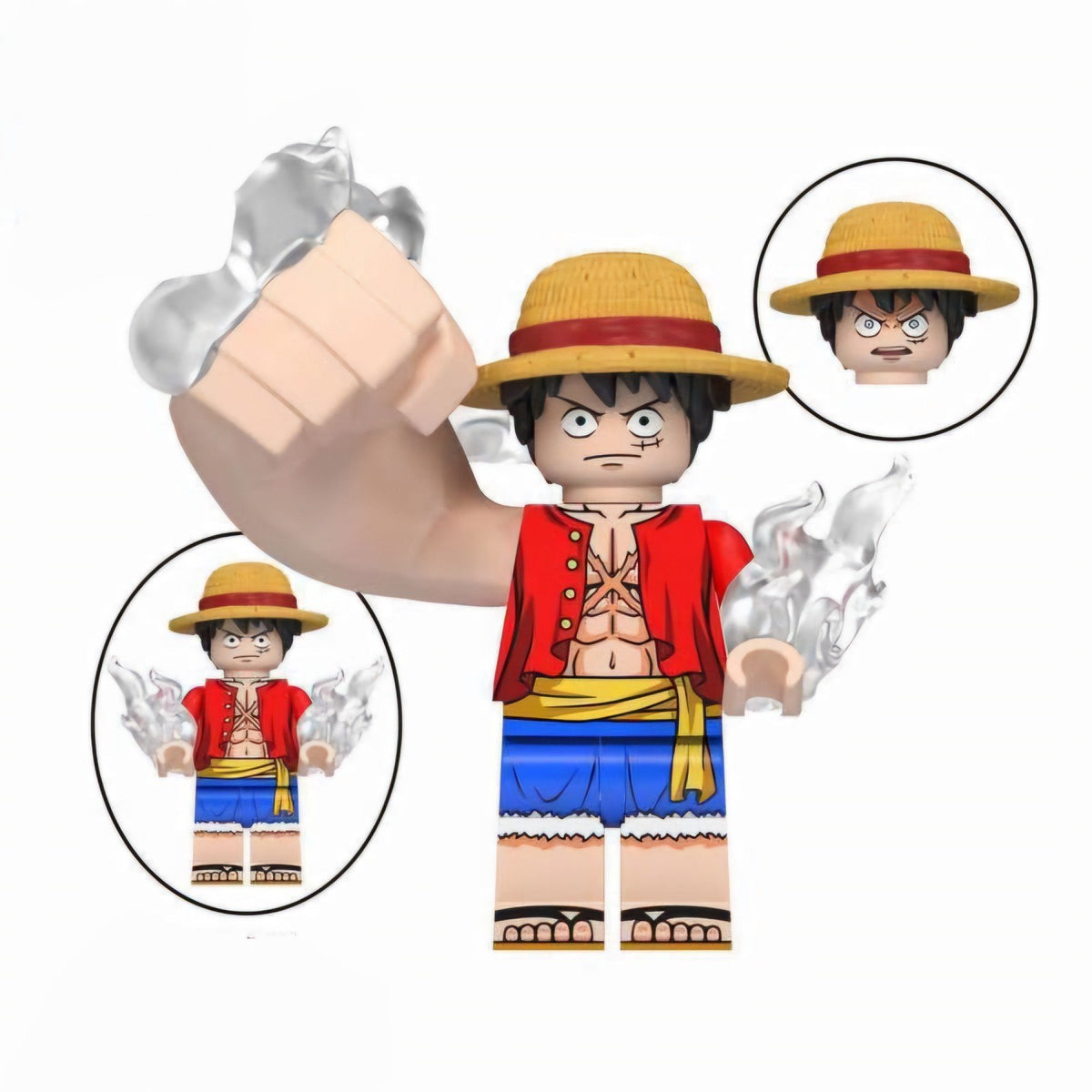 Gum Gum Luffy / One Piece LEGO compatible minifigure