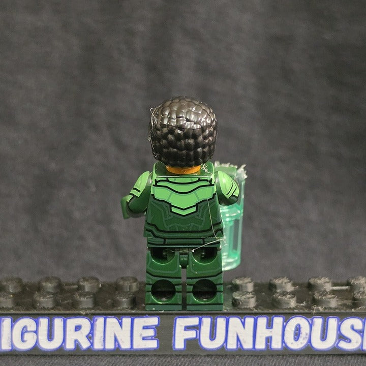 John Stewart Green Lantern with Construct / Minifigure / LEGO Compatible