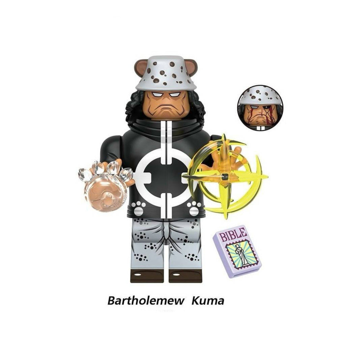 Bartholomew Kuma / Warlord / Bible / One Piece LEGO compatible minifigure