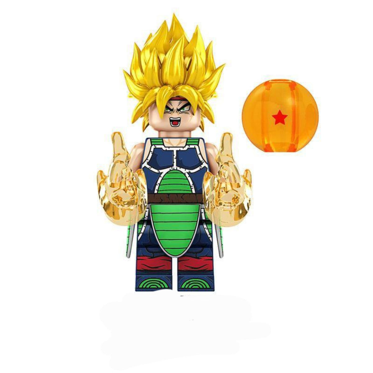 Bardock / Super Saiyan / Dragon Ball LEGO compatible minifigure