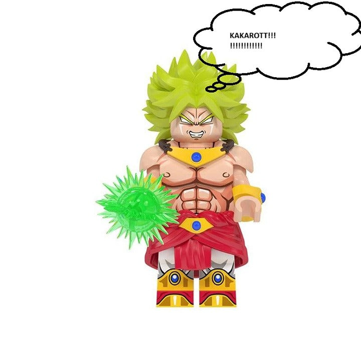Broly / Attack Pose / Dragon Ball LEGO compatible minifigure