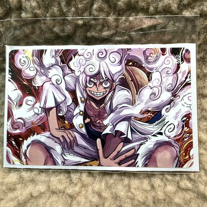 Luffy Gear 5 White Card Skin Sticker