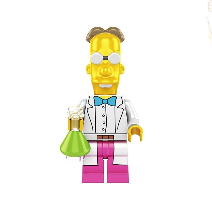 Professor Frink & Lab Tool / The Simpsons LEGO compatible minifigure