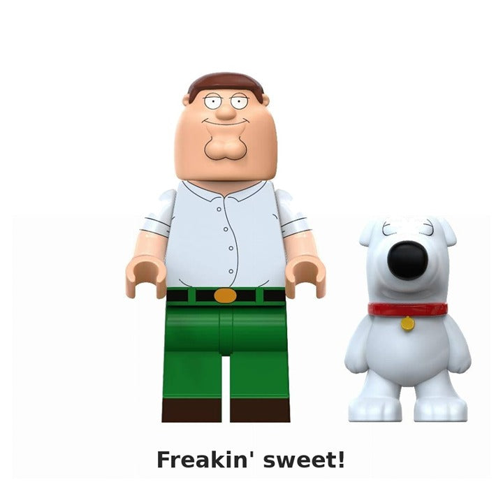 Peter Griffin / Classic / Brian / Family Guy LEGO compatible minifigure