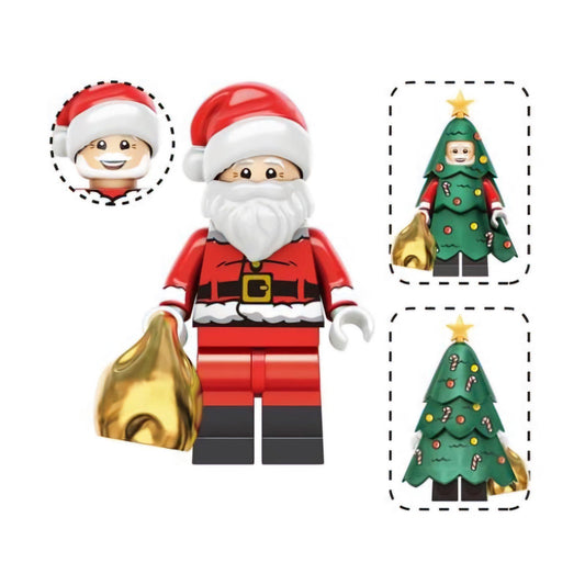 Santa Claus / Gold Sack / Christmas LEGO compatible minifigure