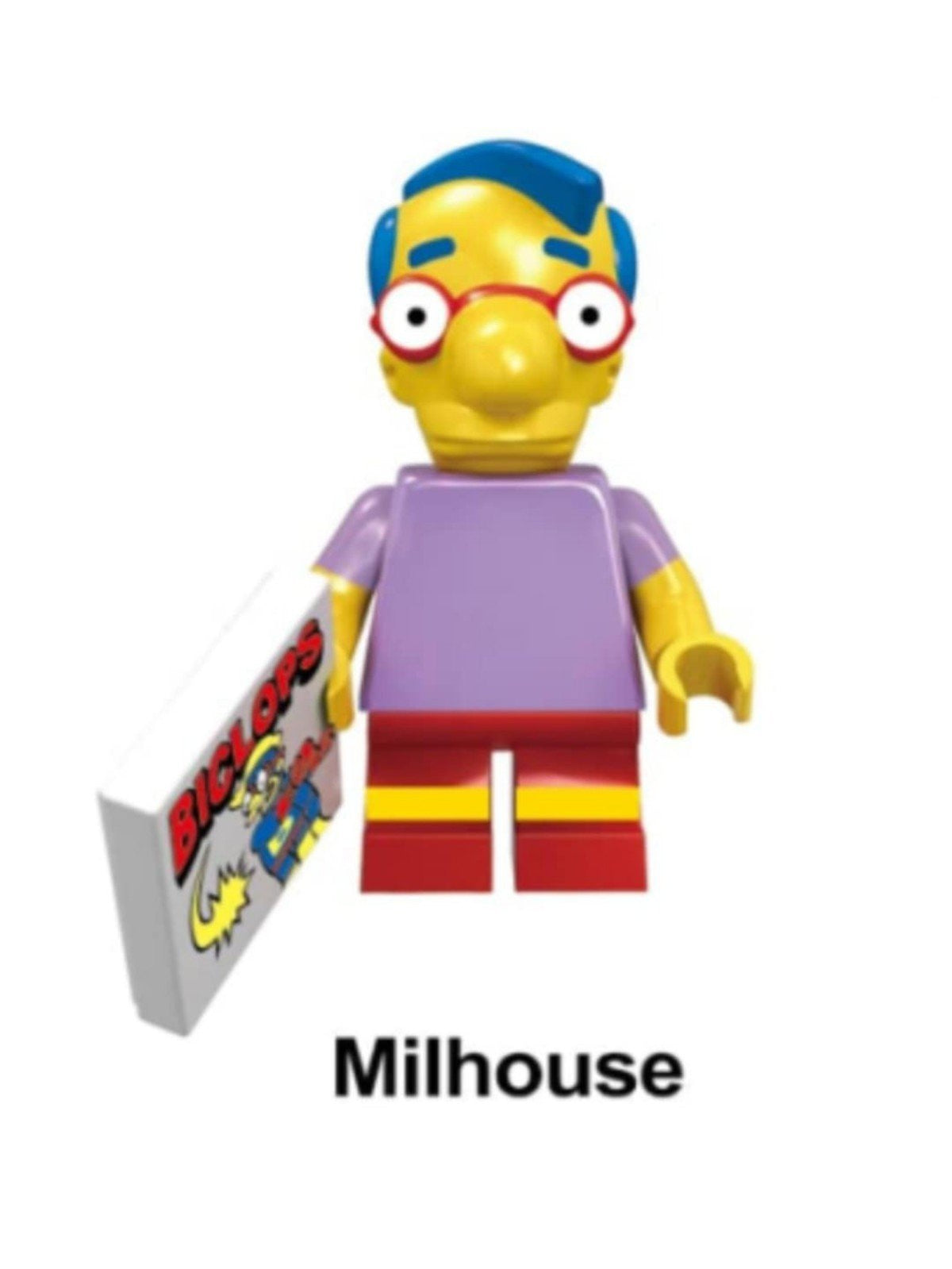 Milhouse & Comic book / Simpsons LEGO compatible minifigure