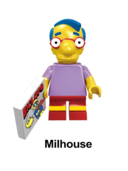 Milhouse & Comic book / Simpsons LEGO compatible minifigure