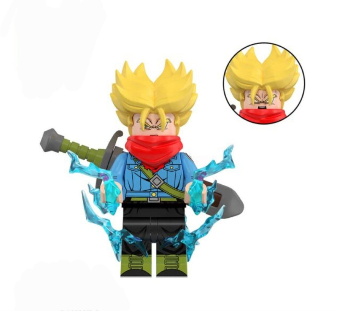 Trunks / Super Saiyan 2 / Dragon Ball Z LEGO compatible minifigure