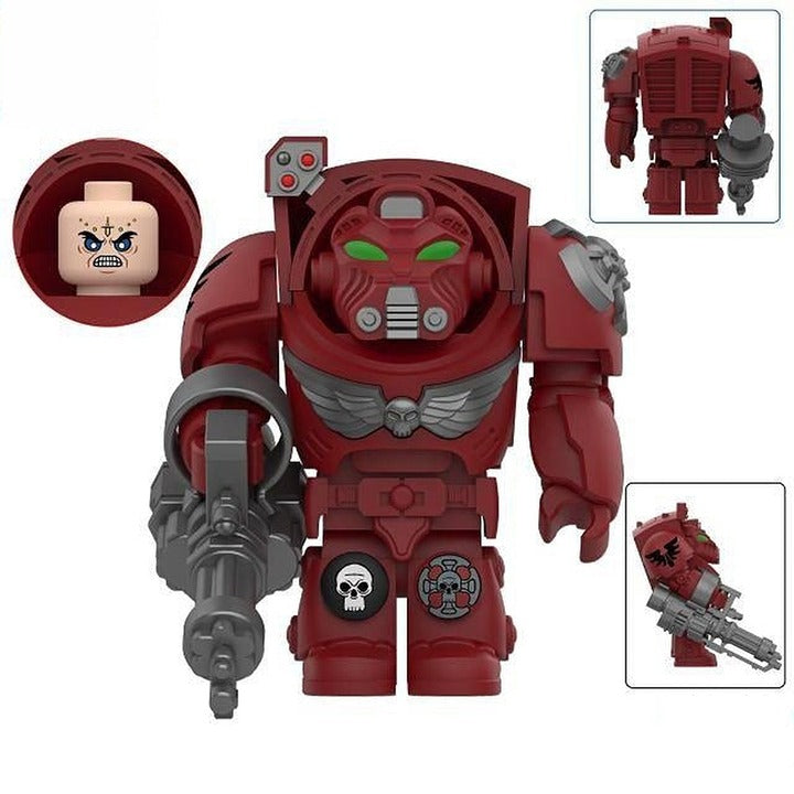 BA Space Marine / Dark Red / Tabletop LEGO compatible minifigure