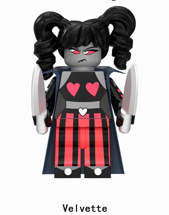 Velvette / Pigtails / Heart Dress / Hazbin Hotel LEGO compatible minifigure