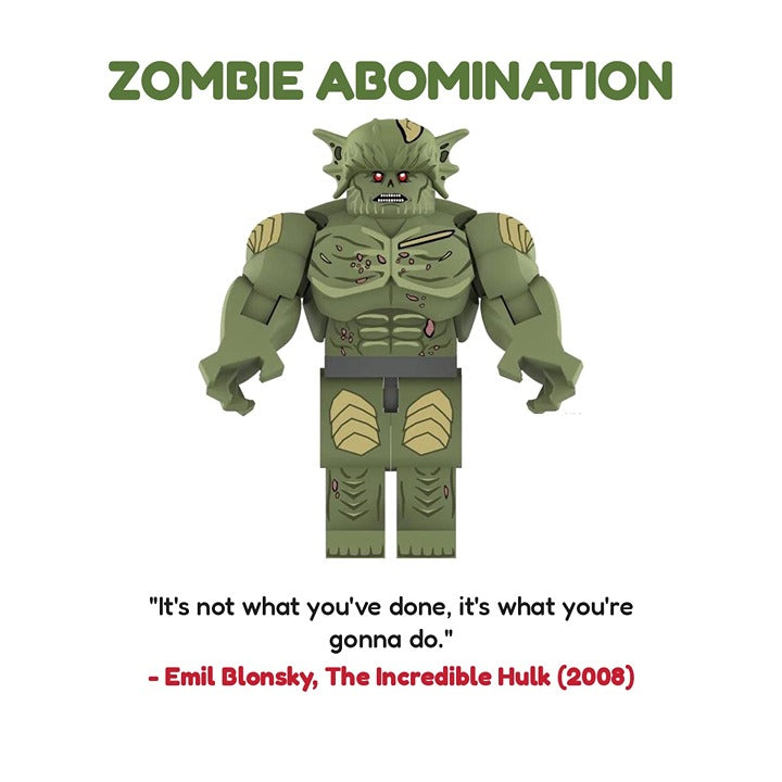 Zombie Abomination / Big Fig / Marvel Zombies / Minifigure / LEGO Compatible