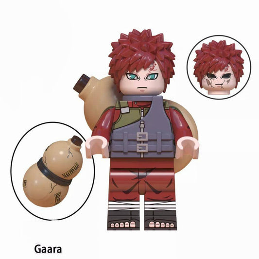 Red Gaara / Sand Gourd / Naruto / Anime LEGO compatible minifigure