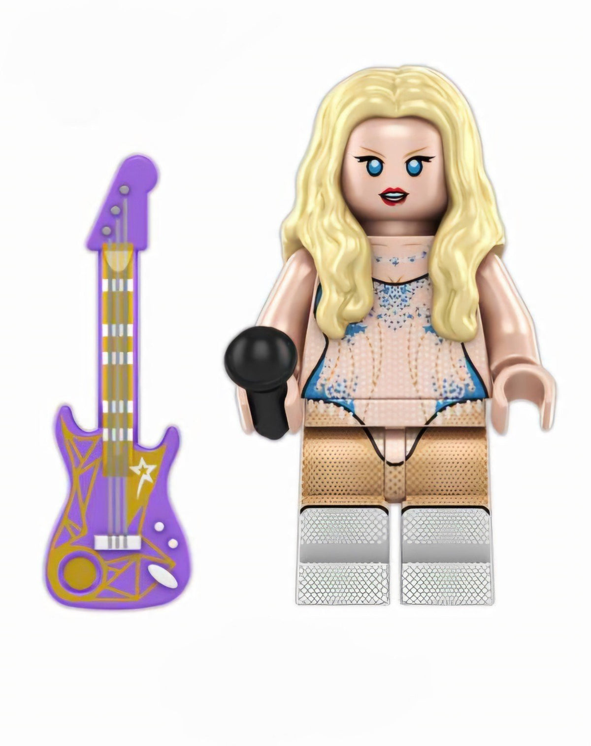 Taylor Swift / Blue & Gold Lover Suit / Eras Tour LEGO compatible minifigure