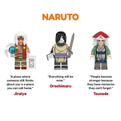 Naruto Sannin Bundle Jiraiya Orochimaru Tsunade / Minifigure / LEGO Compatible