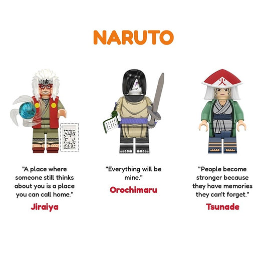 Naruto Sannin Bundle Jiraiya Orochimaru Tsunade / Minifigure / LEGO Compatible