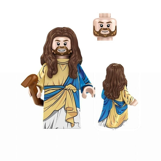 Jesus / Jesus Christ / Blue & Gold Robe / Bible LEGO compatible minifigure