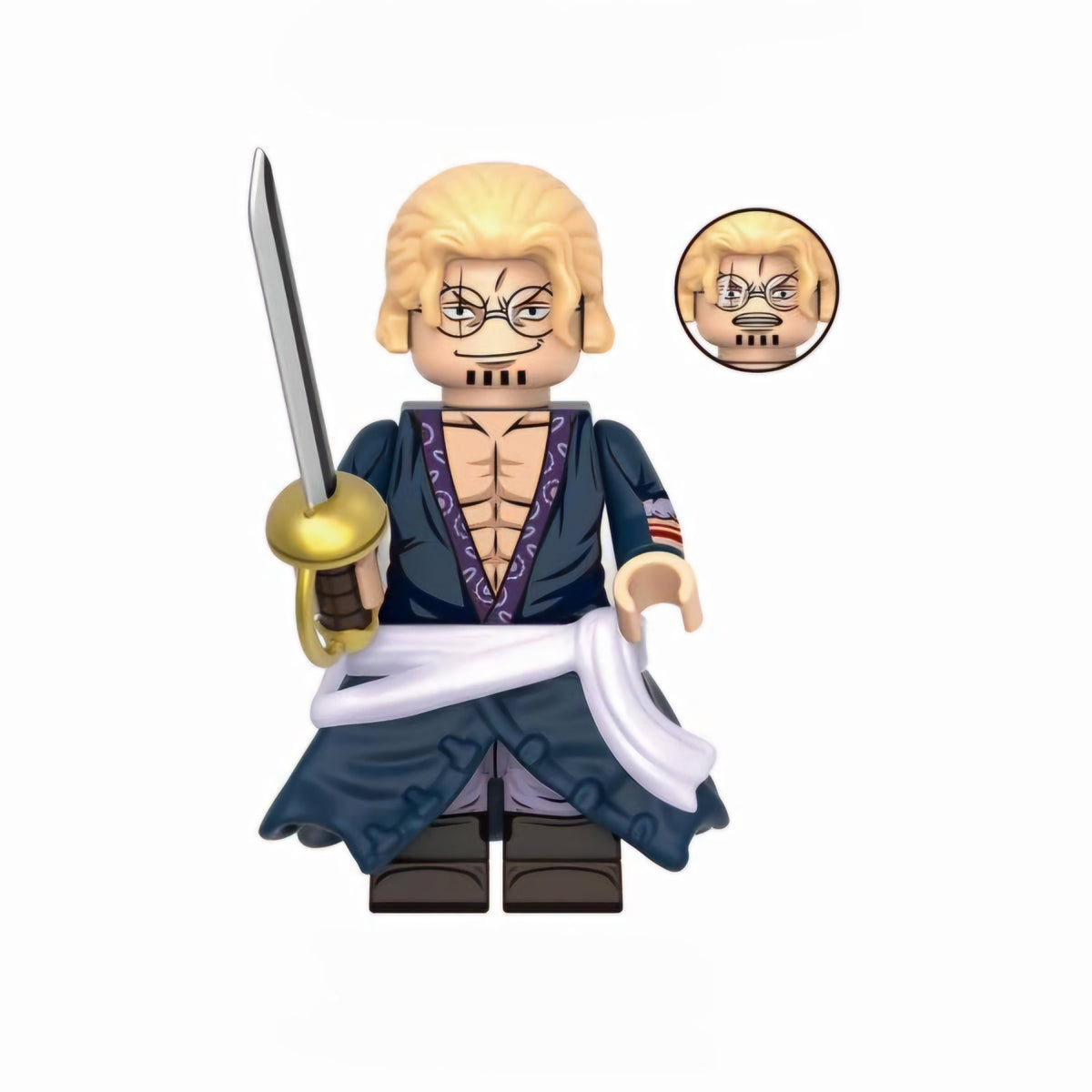 Silvers Rayleigh / One Piece LEGO compatible minifigure