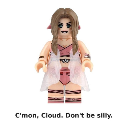Aerith / Pink Robe / Final Fantasy / Minifigure / LEGO Compatible
