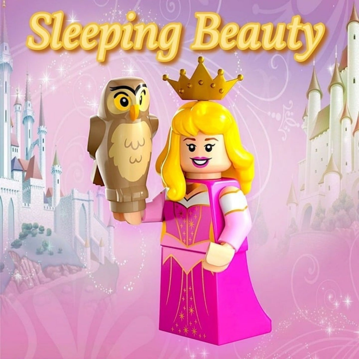 Sleeping Beauty & Owl / D-100 Replica / Minifigure / LEGO Compatible