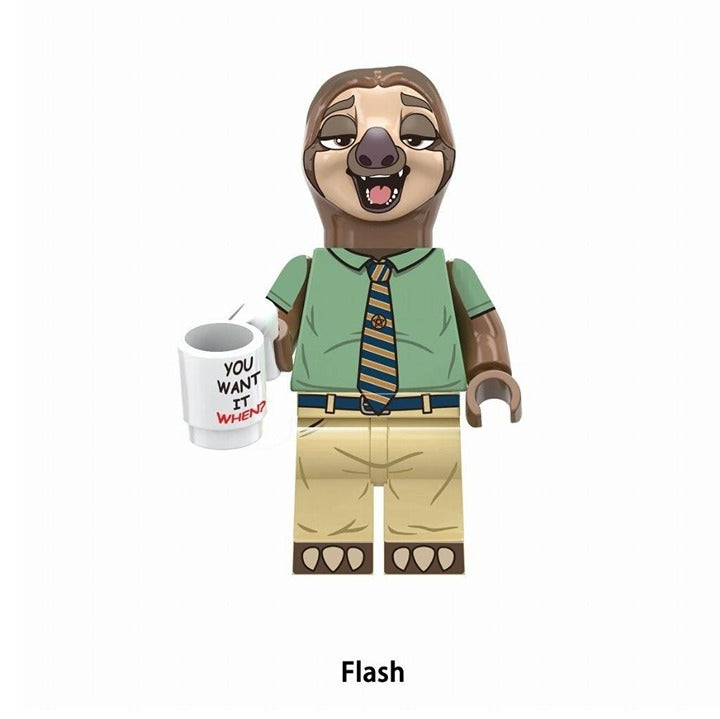 Flash Slothmore / Sloth / Coffee Mug / Zootopia LEGO compatible minifigure
