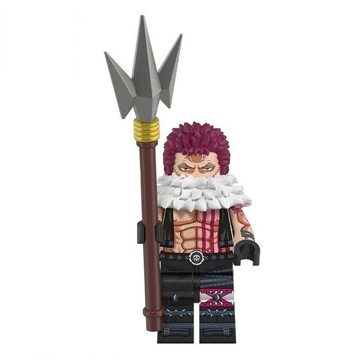 Katakuri / Fur Scarf / Spear / One Piece LEGO compatible minifigure