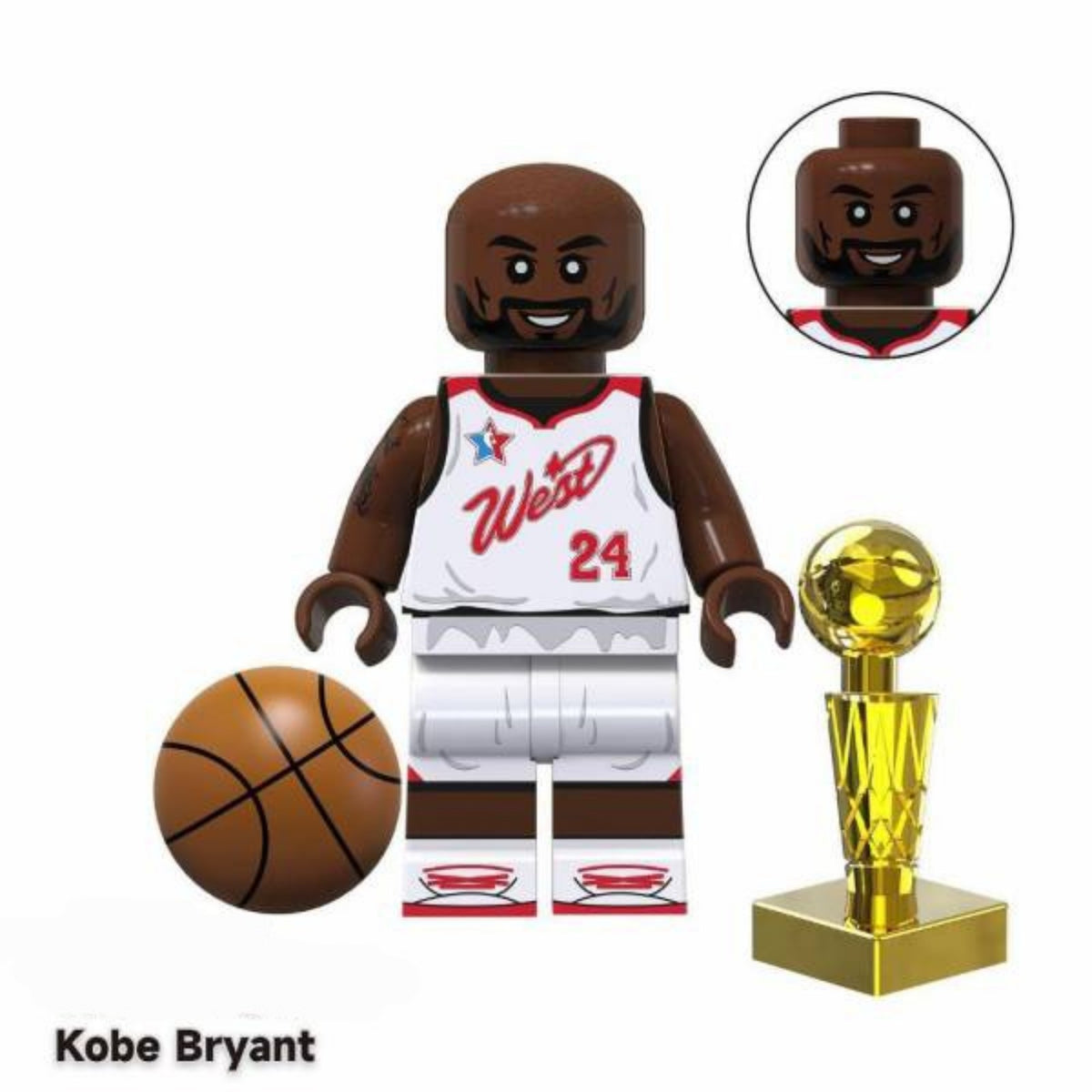 Kobe Bryant (All-Star) / NBA / Basketball LEGO compatible minifigure
