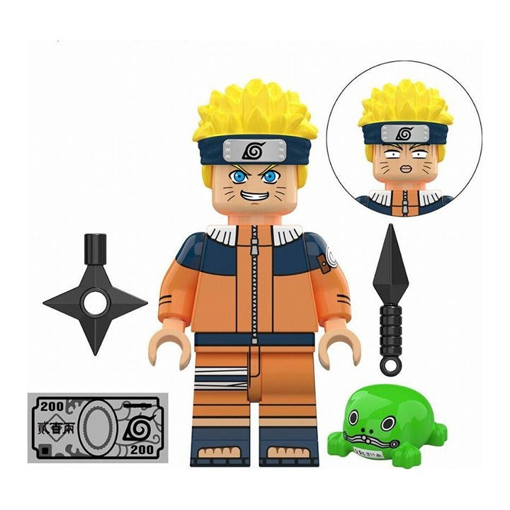 Naruto Uzumaki / Genin / Frog Wallet / Naruto LEGO compatible minifigure