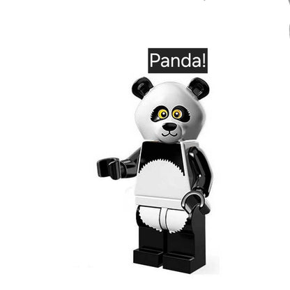 Panda Mascot / Mascot / Minifigure / LEGO Compatible