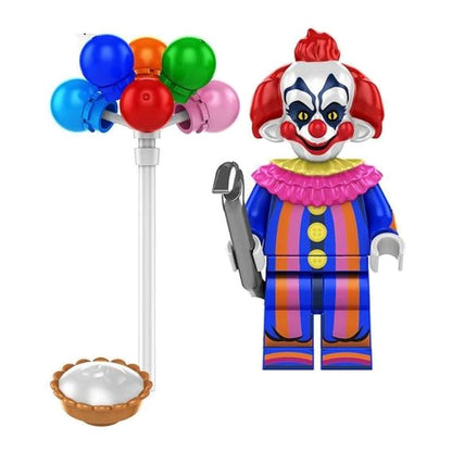 Killer Klown / Blue Stripes / Killer Klowns / Minifigure / LEGO Compatible