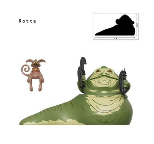 Rotta the Hutt & Salacious Crumb / Star Wars / LEGO Compatible Figure