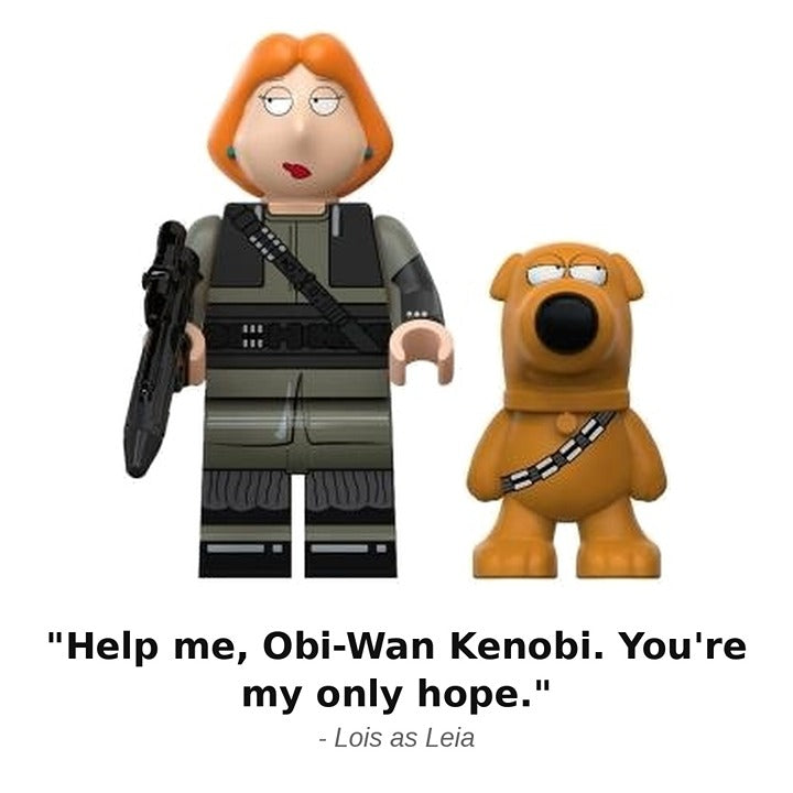 Lois Griffin Princess Leia Family Guy Star Wars Minifigure / LEGO Compatible