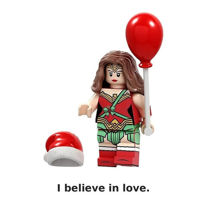 Christmas Wonder Woman / Red Balloon / DC / Minifigure / LEGO Compatible