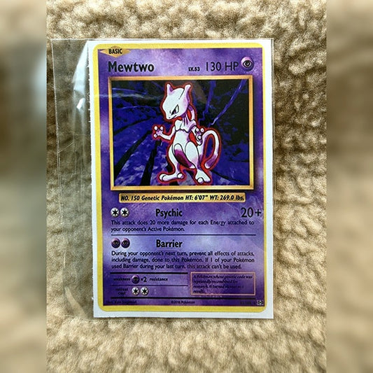 Mewtwo Card Credit Card Skin Sticker