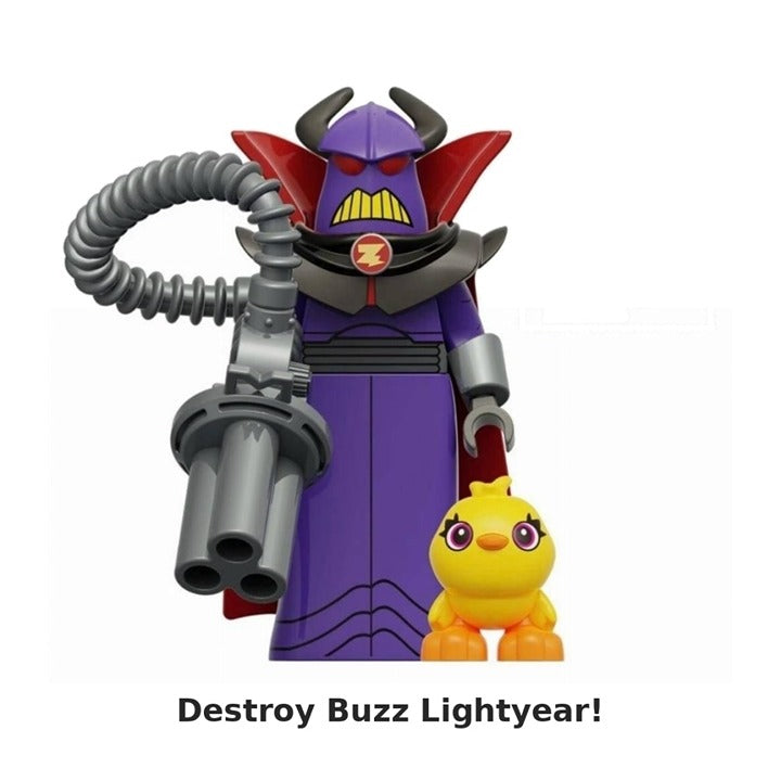 Emperor Zurg / Purple Armor / Blaster / Toy Story LEGO compatible minifigure