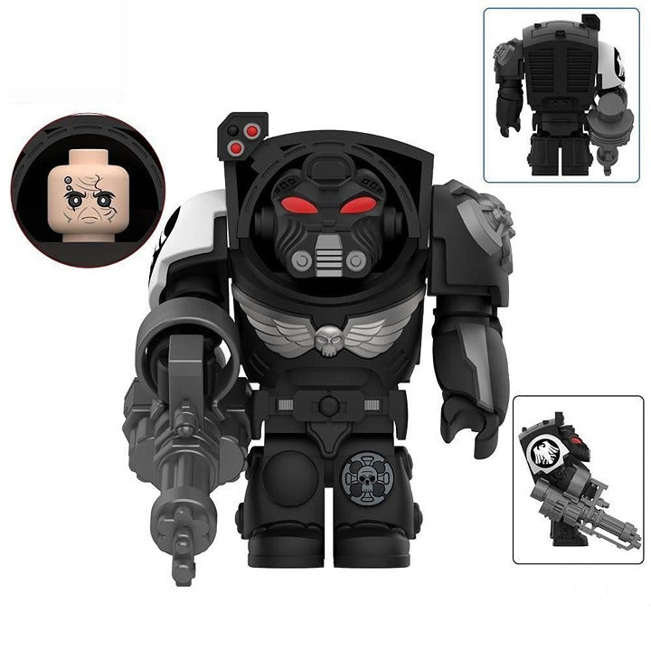 RG Space Marine / Black / Tabletop LEGO compatible minifigure