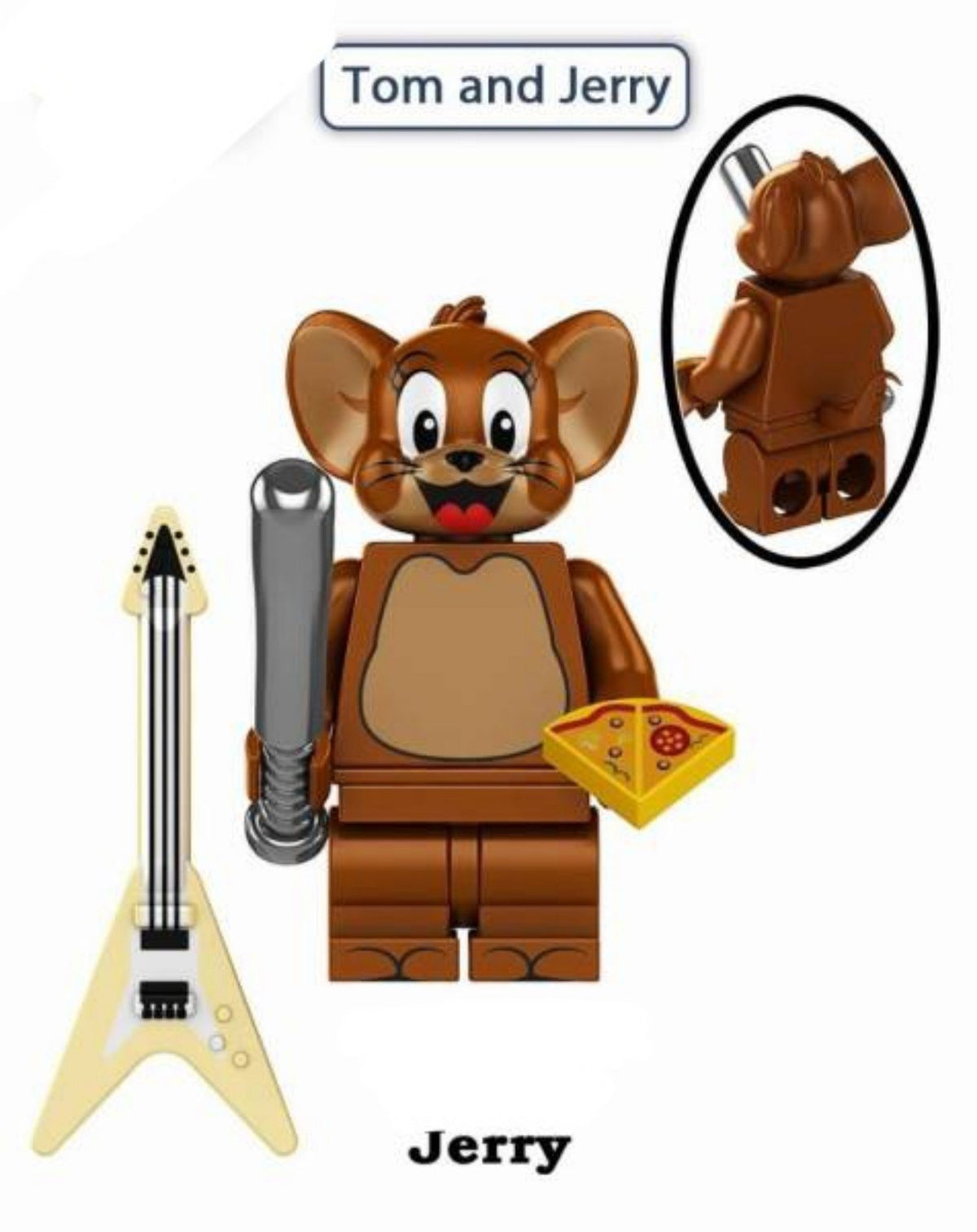 Tom, Jerry & Spike Bundle / Set of 3 Minifigures / LEGO Compatible