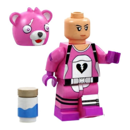 Cuddle Team Leader / Fortnite / Pink Bear / Minifigure / LEGO Compatible