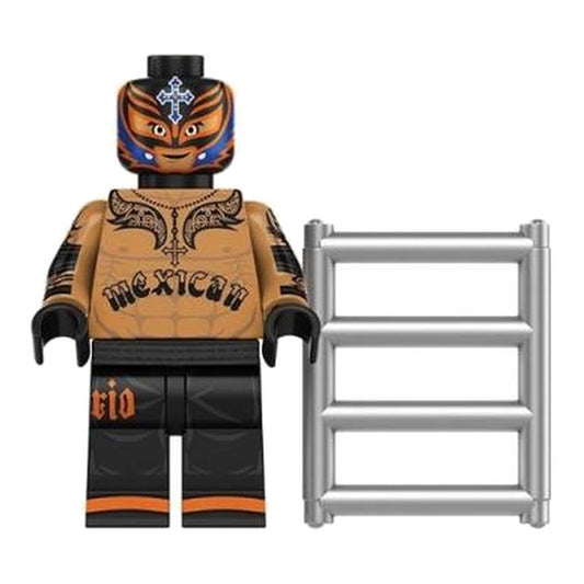 Rey Mysterio / Black Gear / WWE / Minifigure / LEGO Compatible