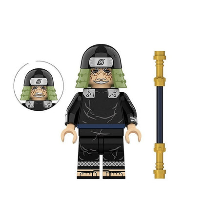 Naruto Hidden Leaf Bundle Hiruzen Kakashi Iruka / Minifigure / LEGO Compatible