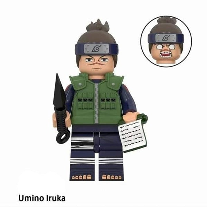 Naruto Hidden Leaf Bundle Hiruzen Kakashi Iruka / Minifigure / LEGO Compatible