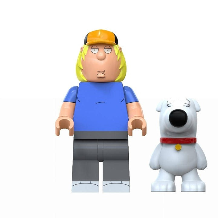 Chris Griffin / Orange Cap / Brian / Family Guy LEGO compatible minifigure