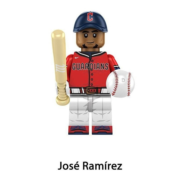 Jose Ramirez / Guardians / Bat / MLB LEGO compatible minifigure