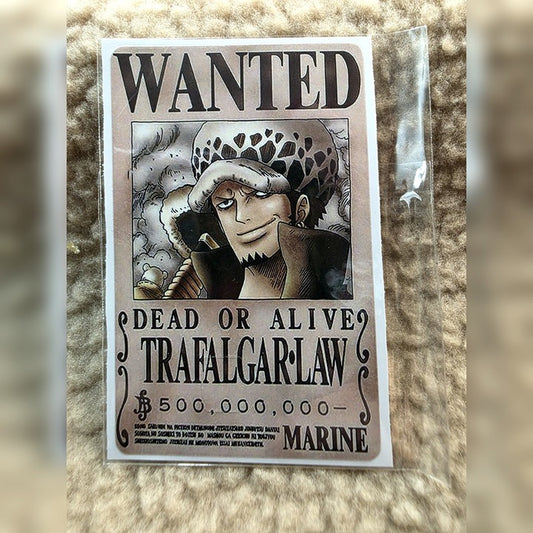 Wanted Poster Law Card Skin Sticker
