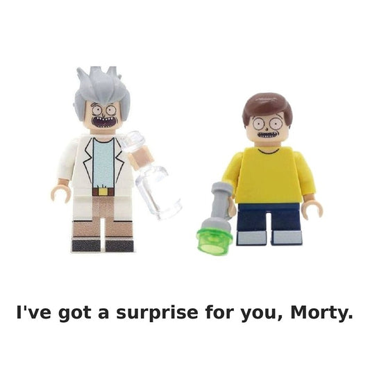 Rick and Morty / 2 Minifigure Bundle / Adult Swim / LEGO Compatible